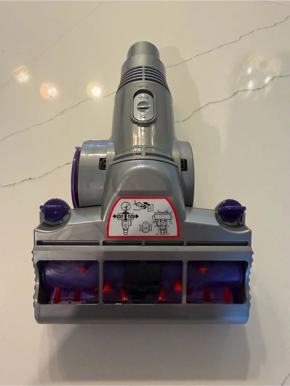NWT Dyson OEM Mini Turbine Head Vacuum Attachment Tool - Purple/Gray (Brand New)